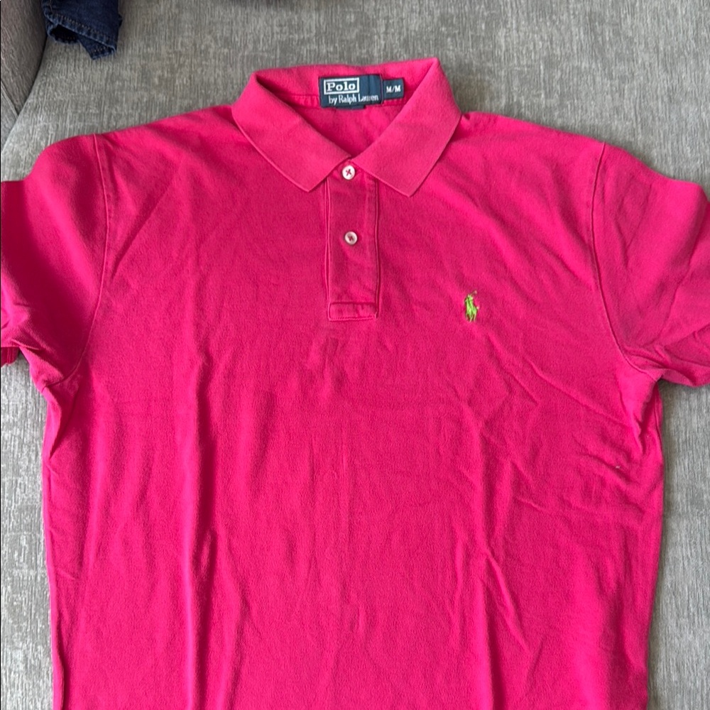 Polo by Ralph Lauren Pink Polo Shirt Classic Style